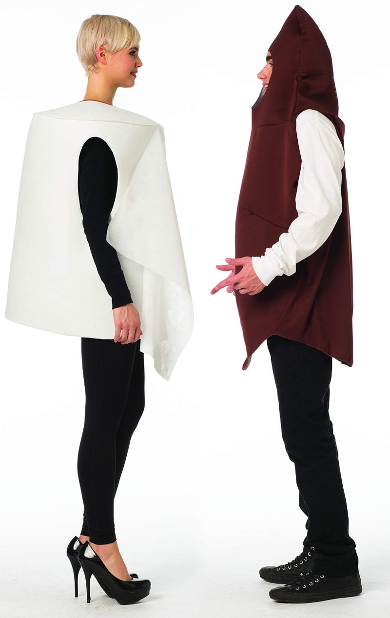 Rasta Imposta Poop and Toilet Paper 2 Piece Couples Costume Mens Womens Adult - Image 2
